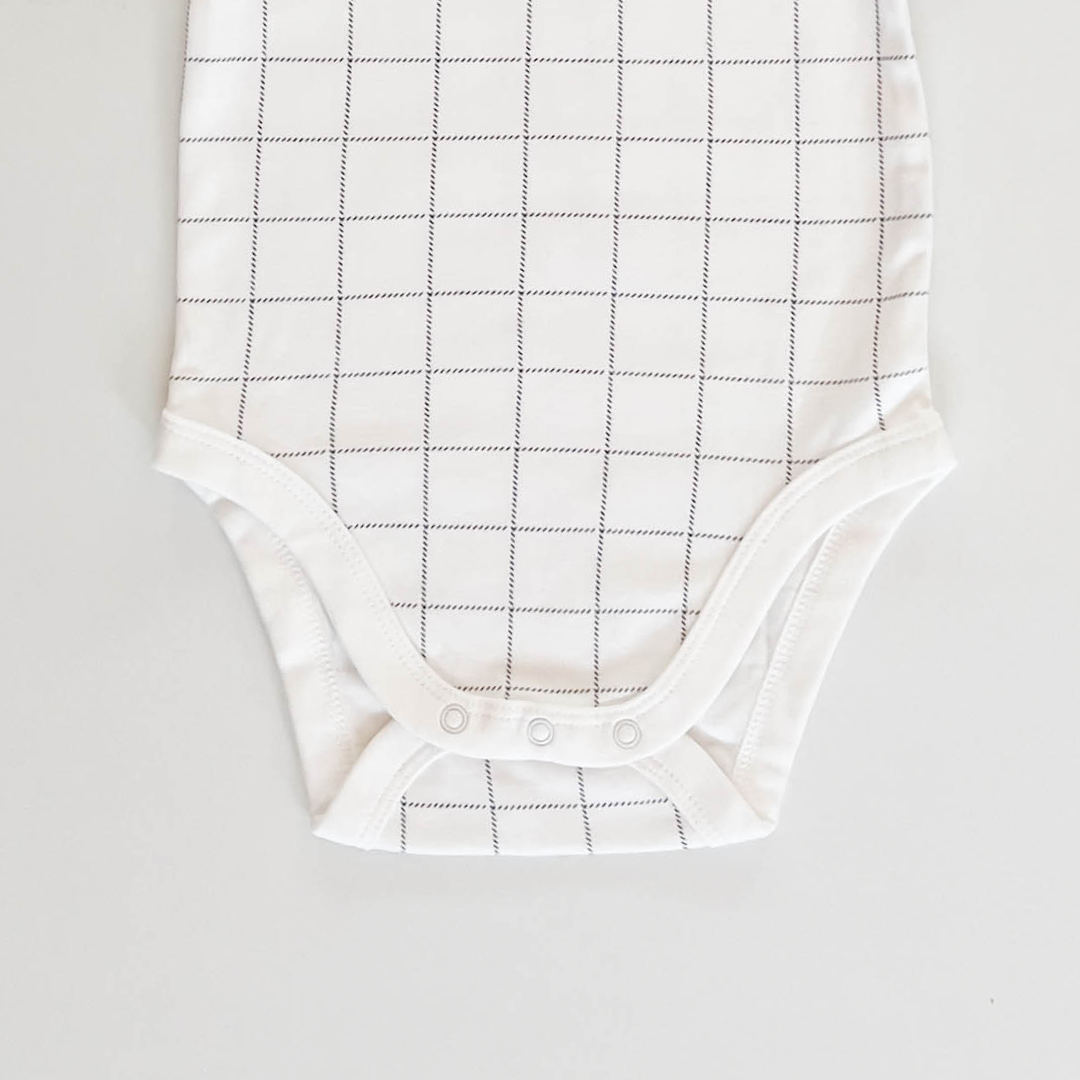 WHITE AND BLACK MICKEY ONESIE