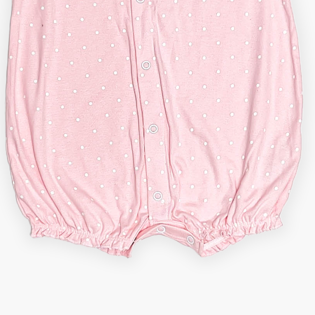 BABY PINK POLKA DOTTED JUMPSUIT