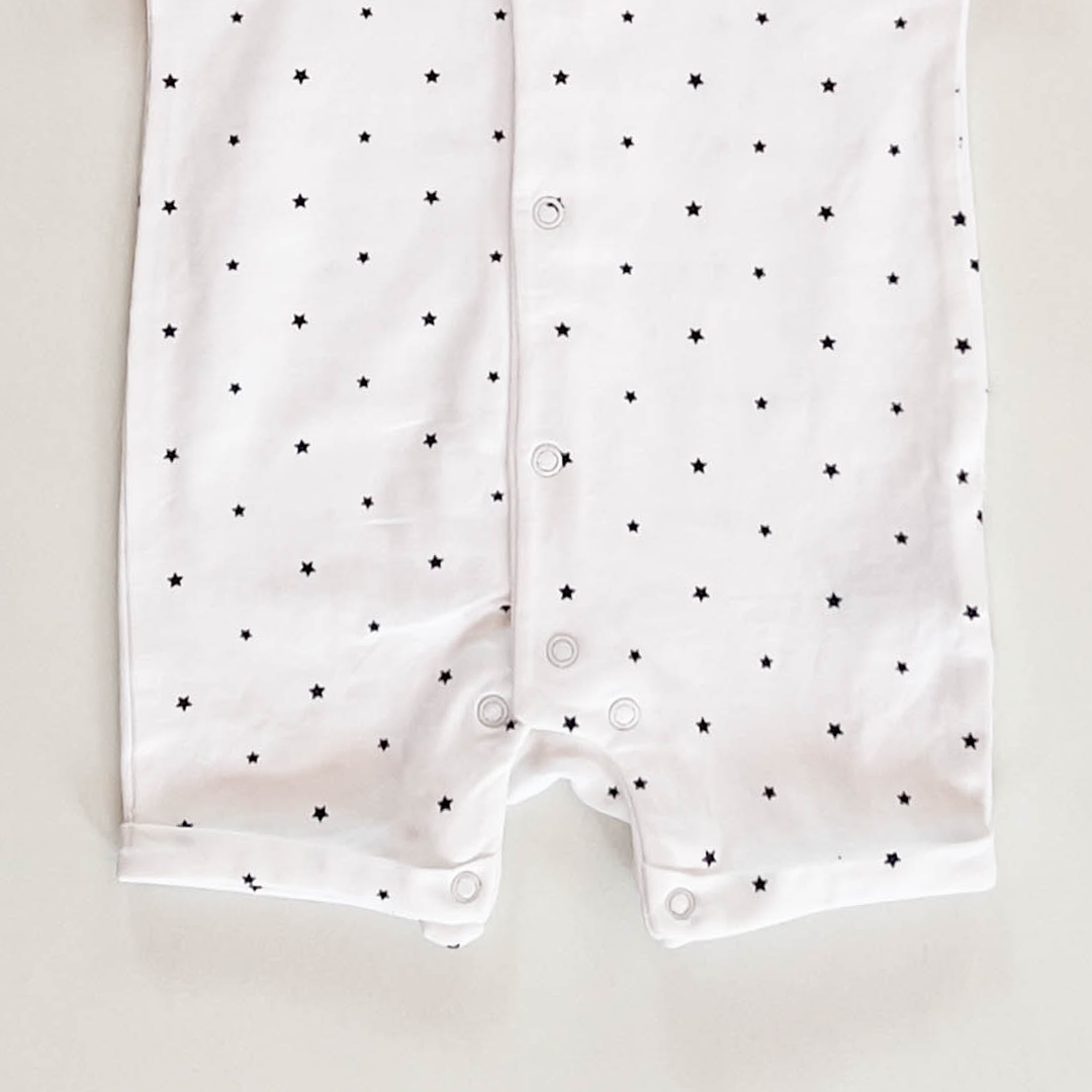WHITE STAR PRINTED JUMPSUIT