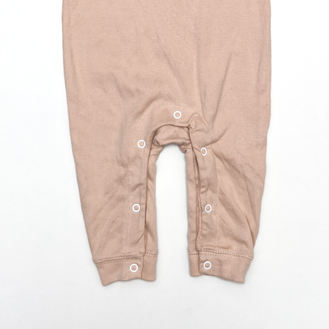 BEIGE PRINTED ROMPER