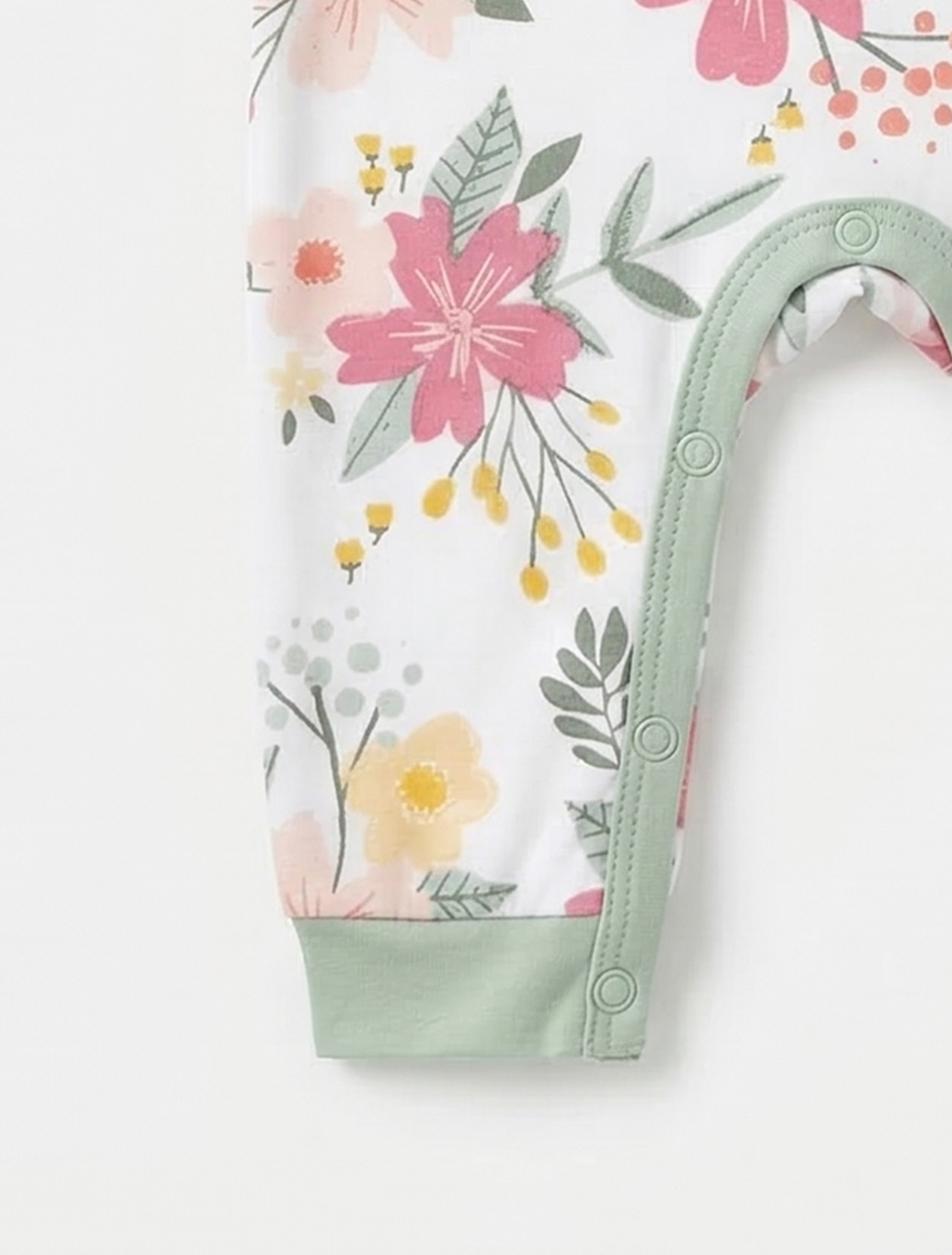 PINK FLORAL PRINTED ROMPER