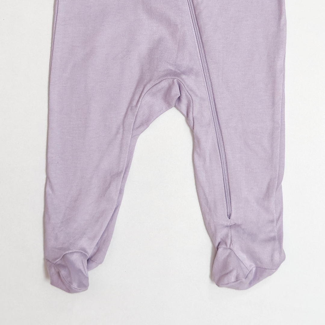 LAVENDER ZIPPER SLEEPSUIT