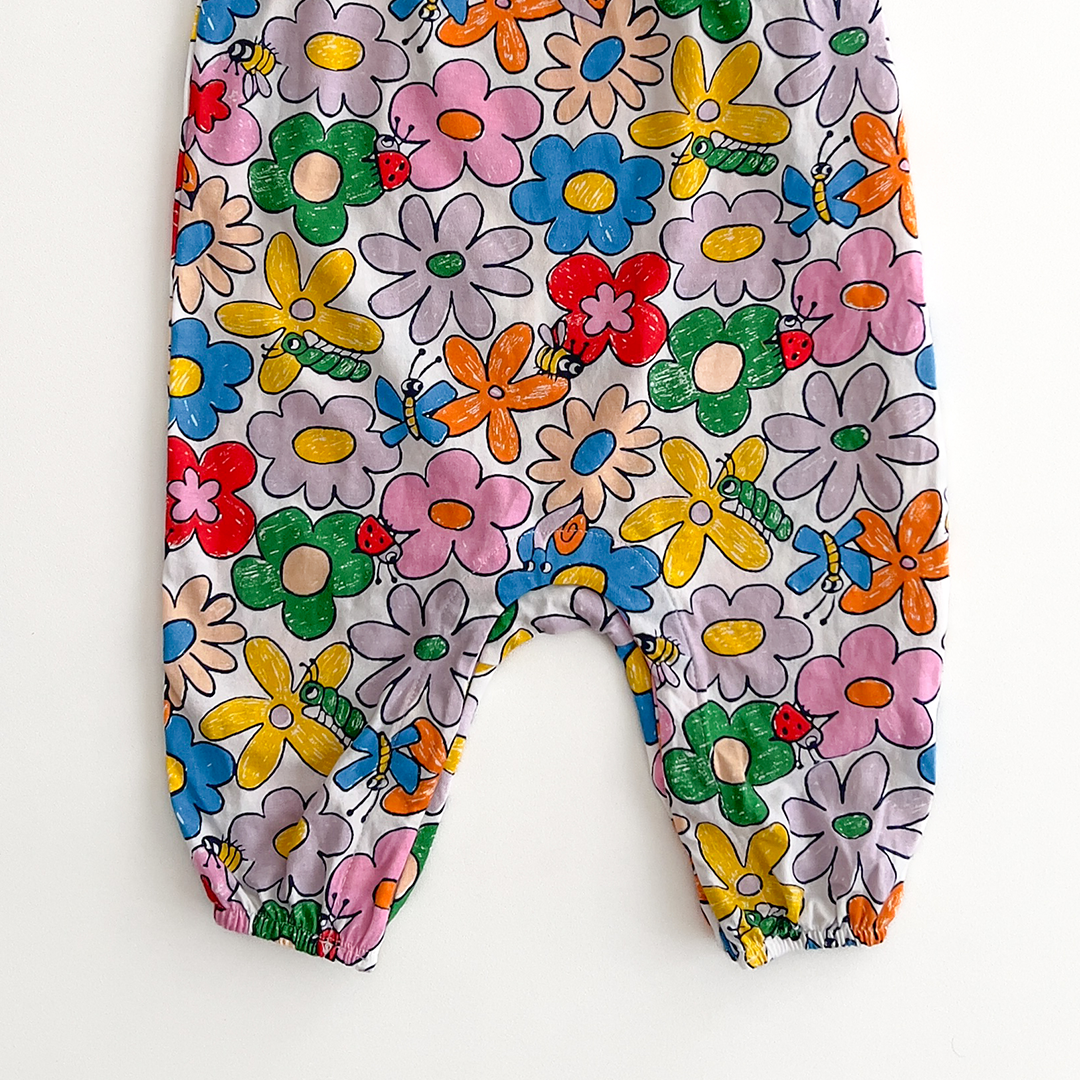 Multicolored floral romper