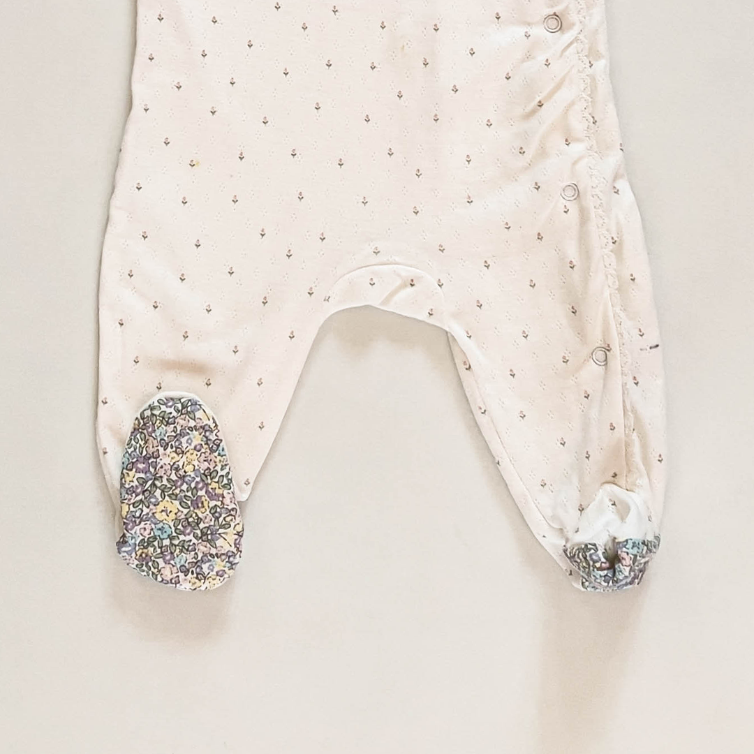PREMIUM POINTELLE FLORAL SLEEPSUIT