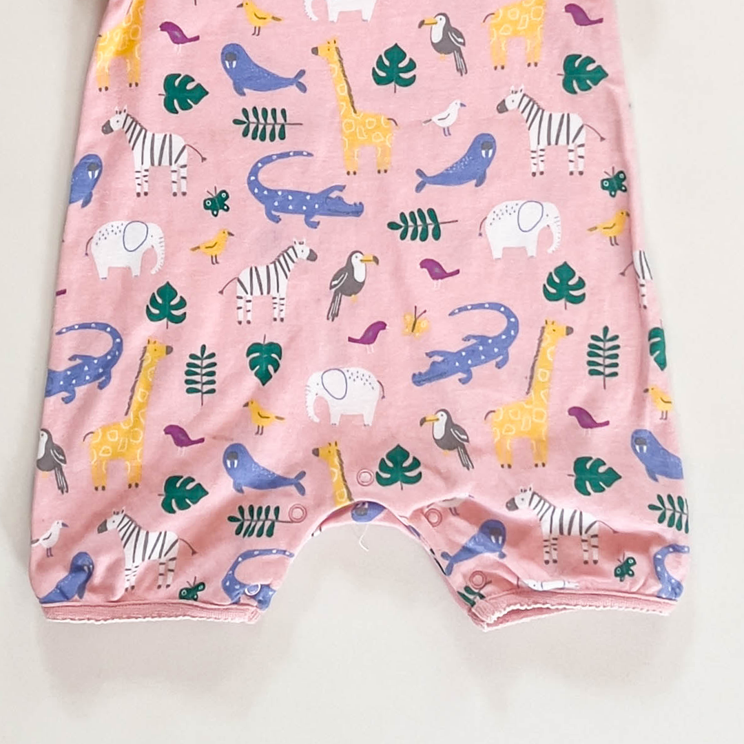 PINK PRINTED JUMPSUIT