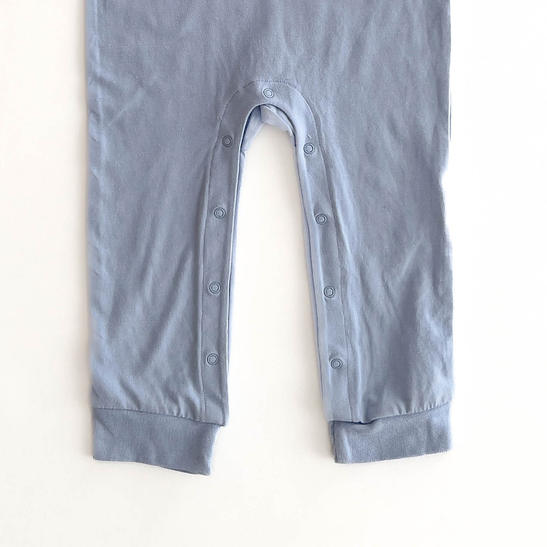 BLUE HALF SLEEVE ROMPER