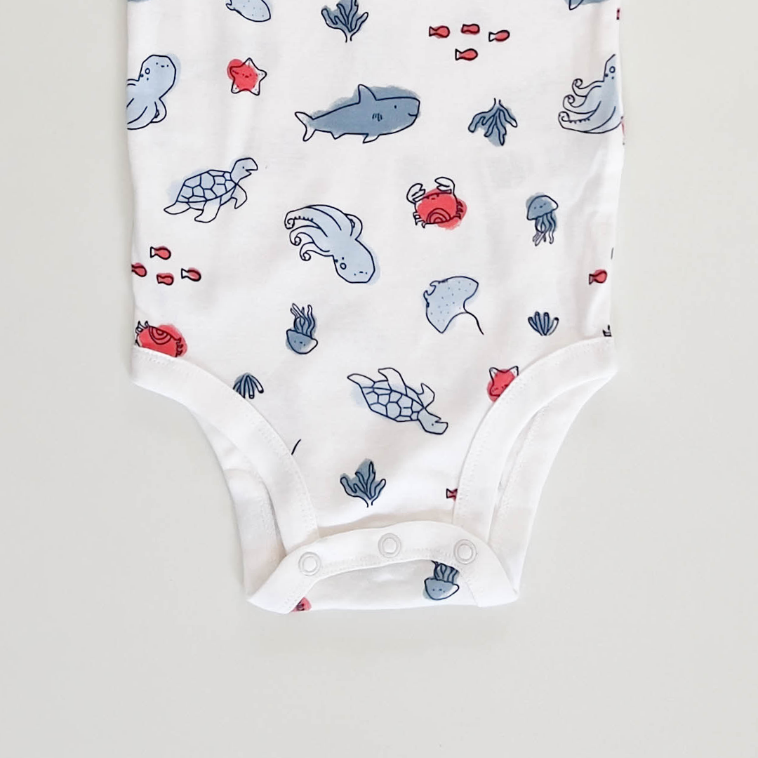 SEA PRINTED ONESIE