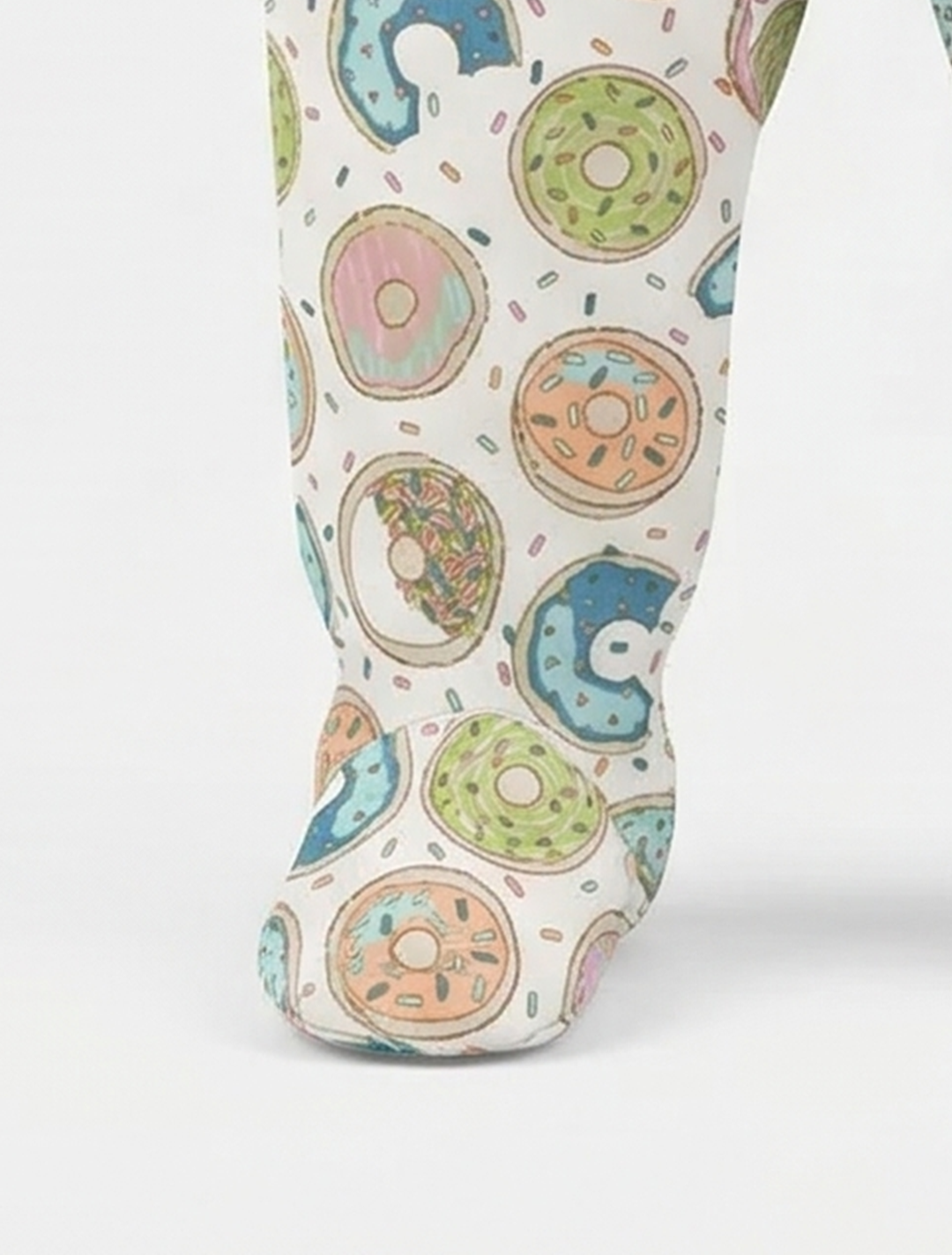 DONUT PRINTED ZIPPER SLEEPSUIT