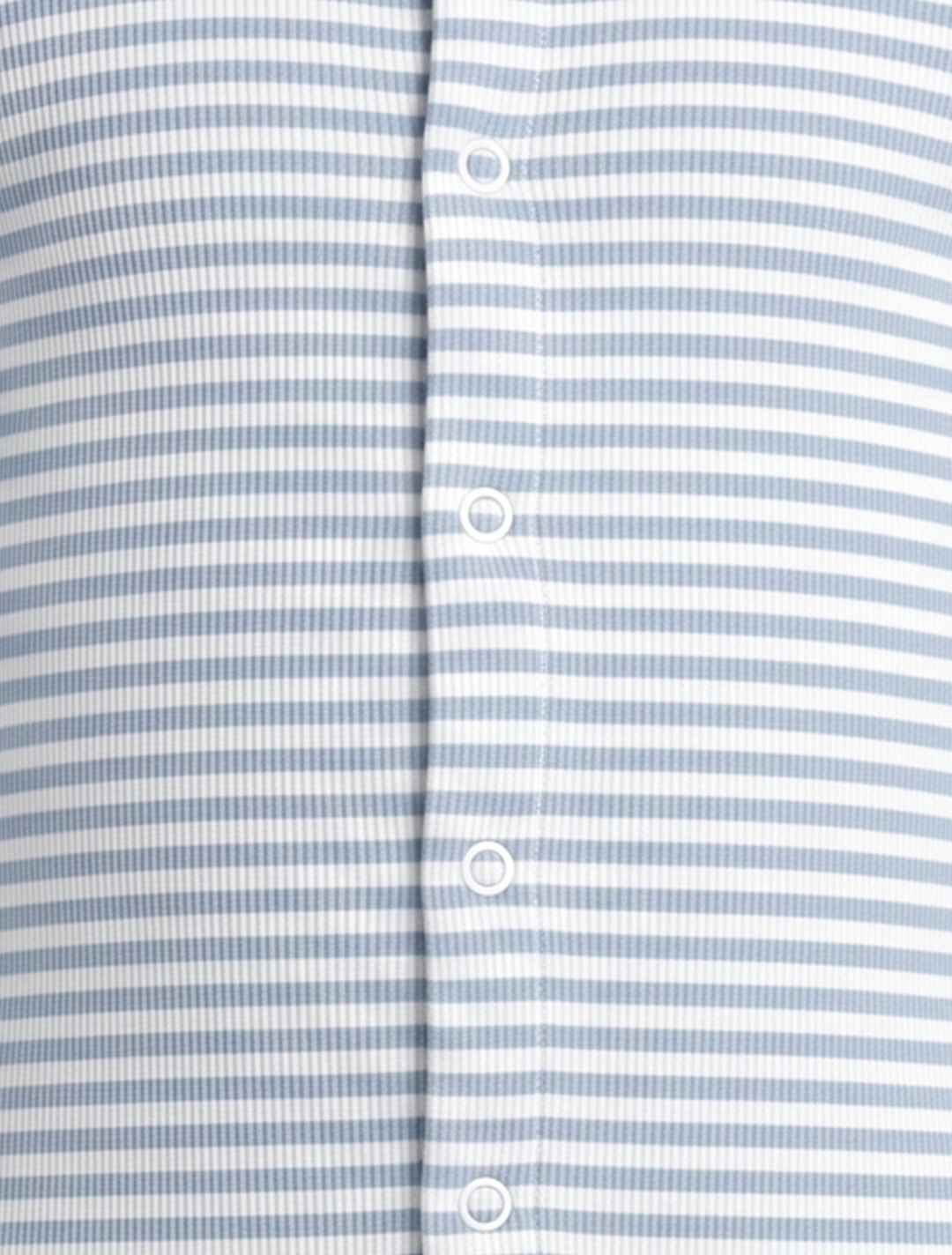 Blue and white striped ribbed sleepsuit