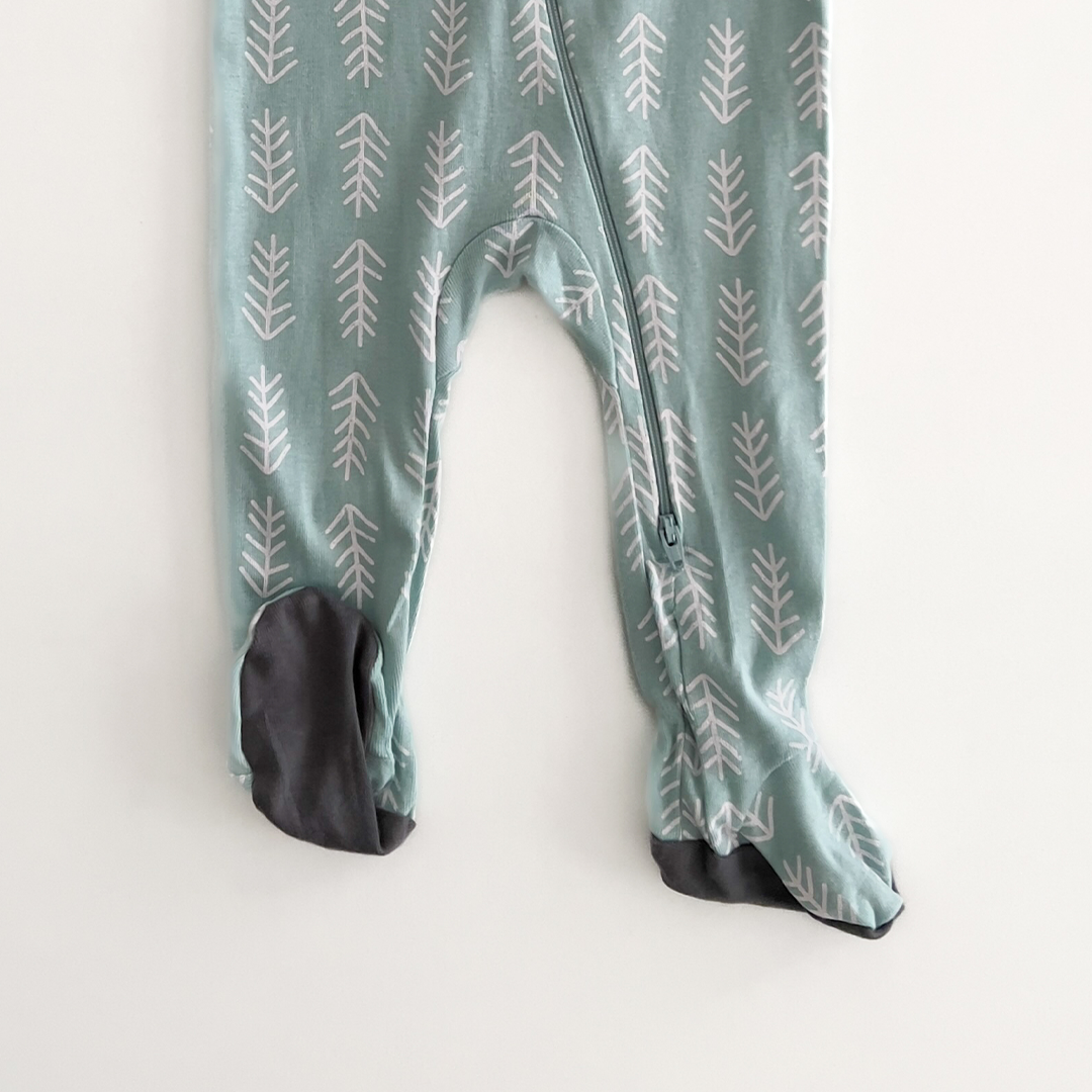 AQUA BLUE PRINTED SLEEPSUIT