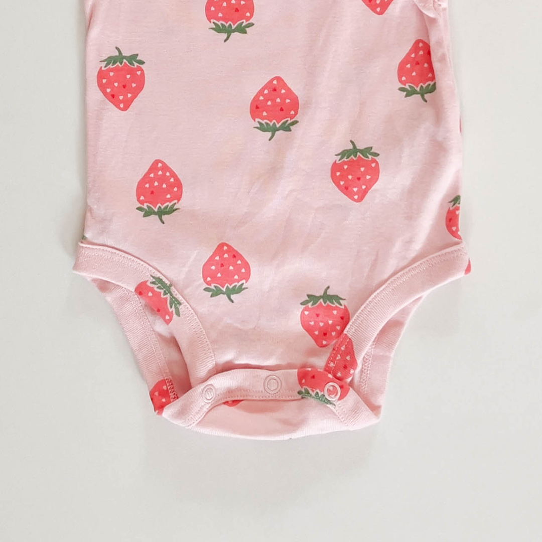 STRAWBERRY PATTERNED ONESIE