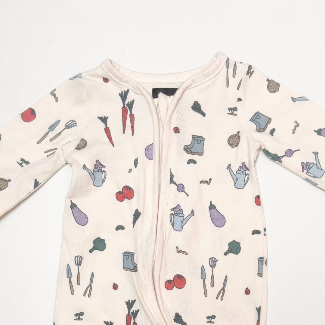 ZIPPER PRINTED ZIPPER SLEEPSUIT