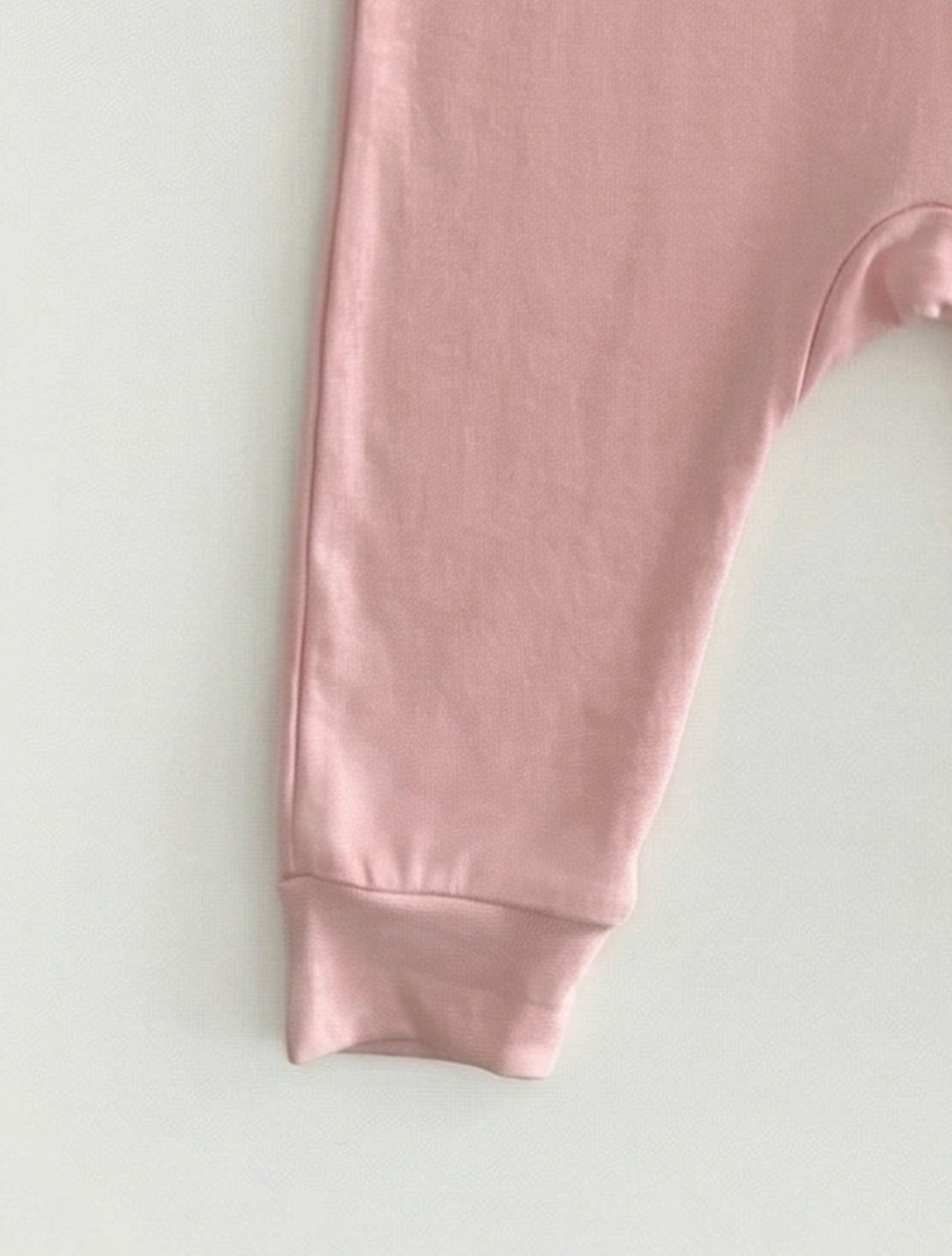 POWDER PINK VISCOUS PLAIN SLEEPSUIT