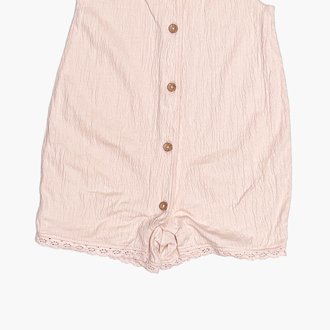 CORAL MUSLIN GIRLS JUMPSUIT