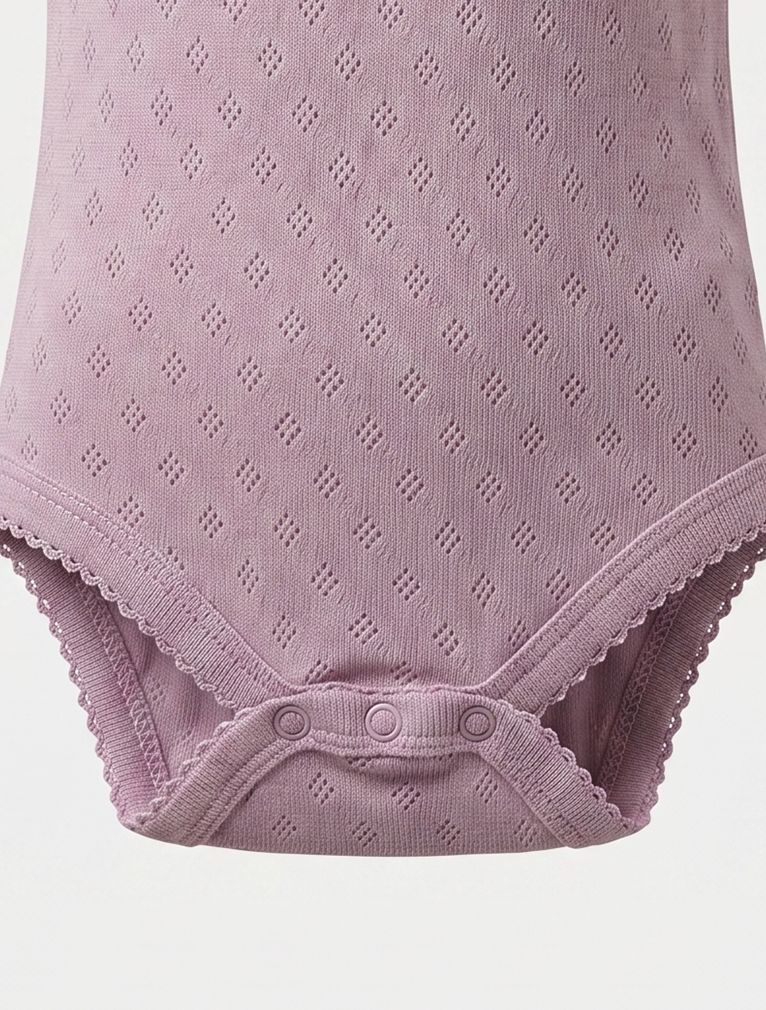 LAVENDER POINTELLE ONESIE