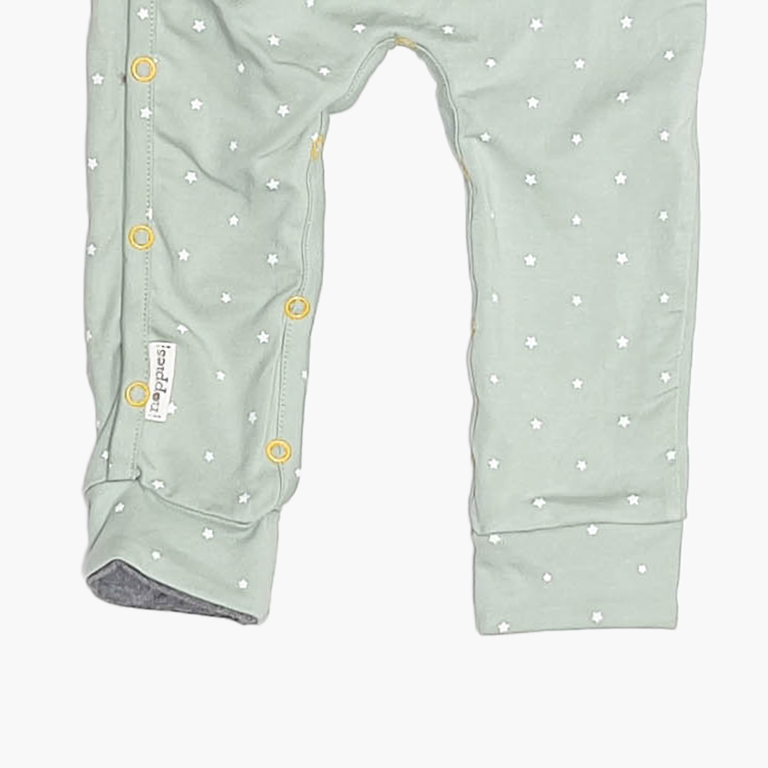 SAGE GREEN STAR PATTERNED ROMPER