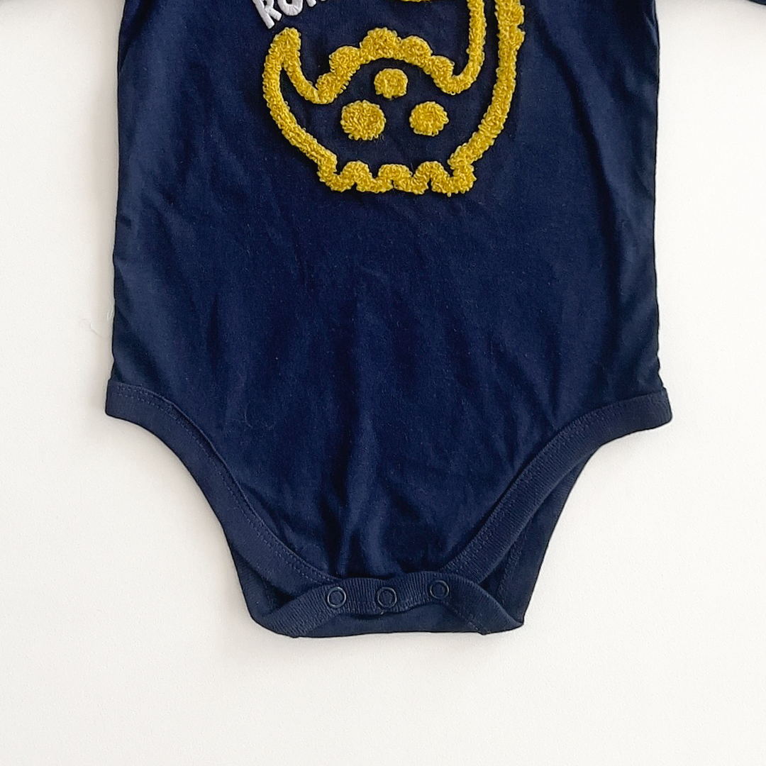 GARANIMALS BLUE DINO PATTERNED ONESIE