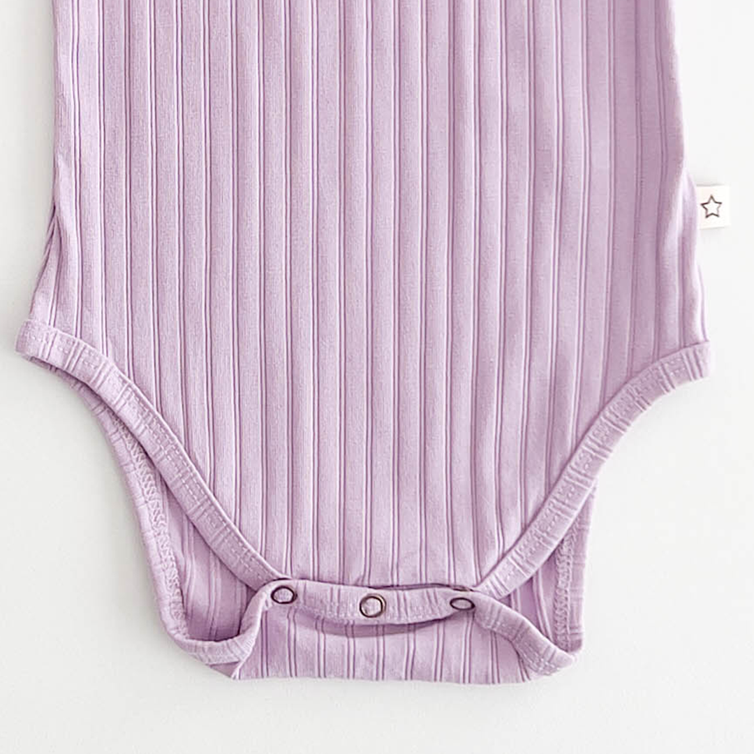 LAVENDER RIBBED ONESIE
