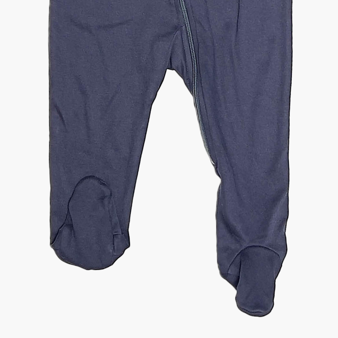 NAVY BLUE PLAIN ZIPPER SLEEPSUIT