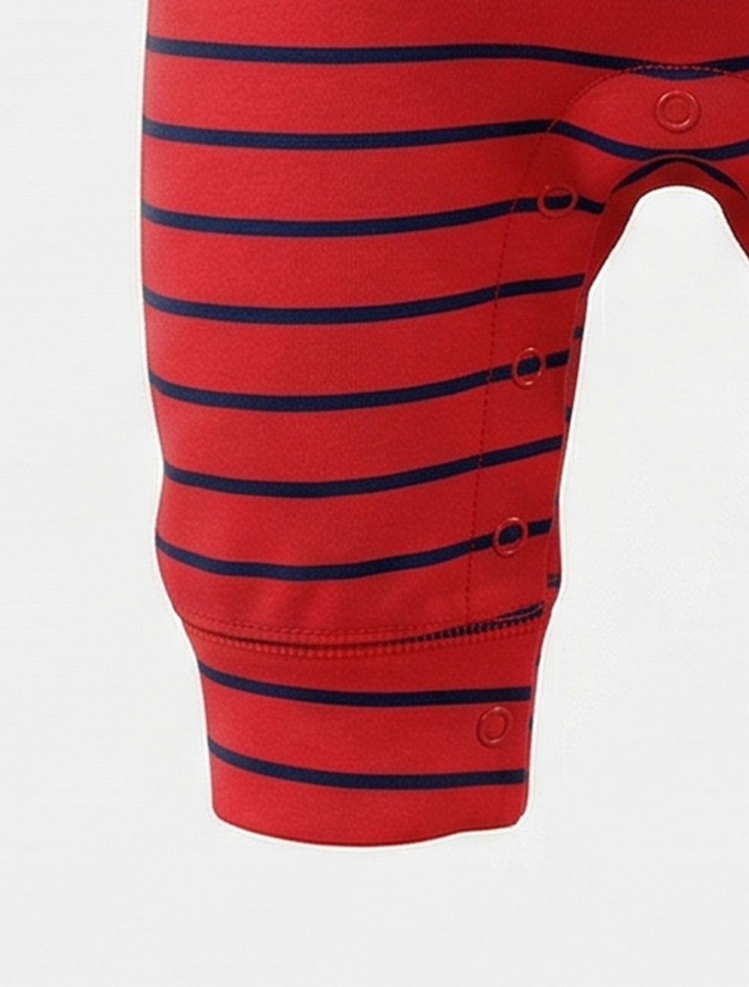 RED STRIPED ROMPER