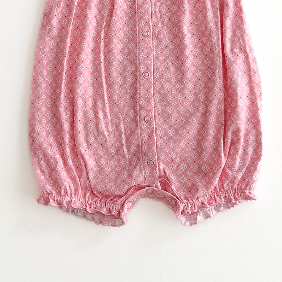 LIGHT PINK FLORAL PATTERNED JUMPSUIT