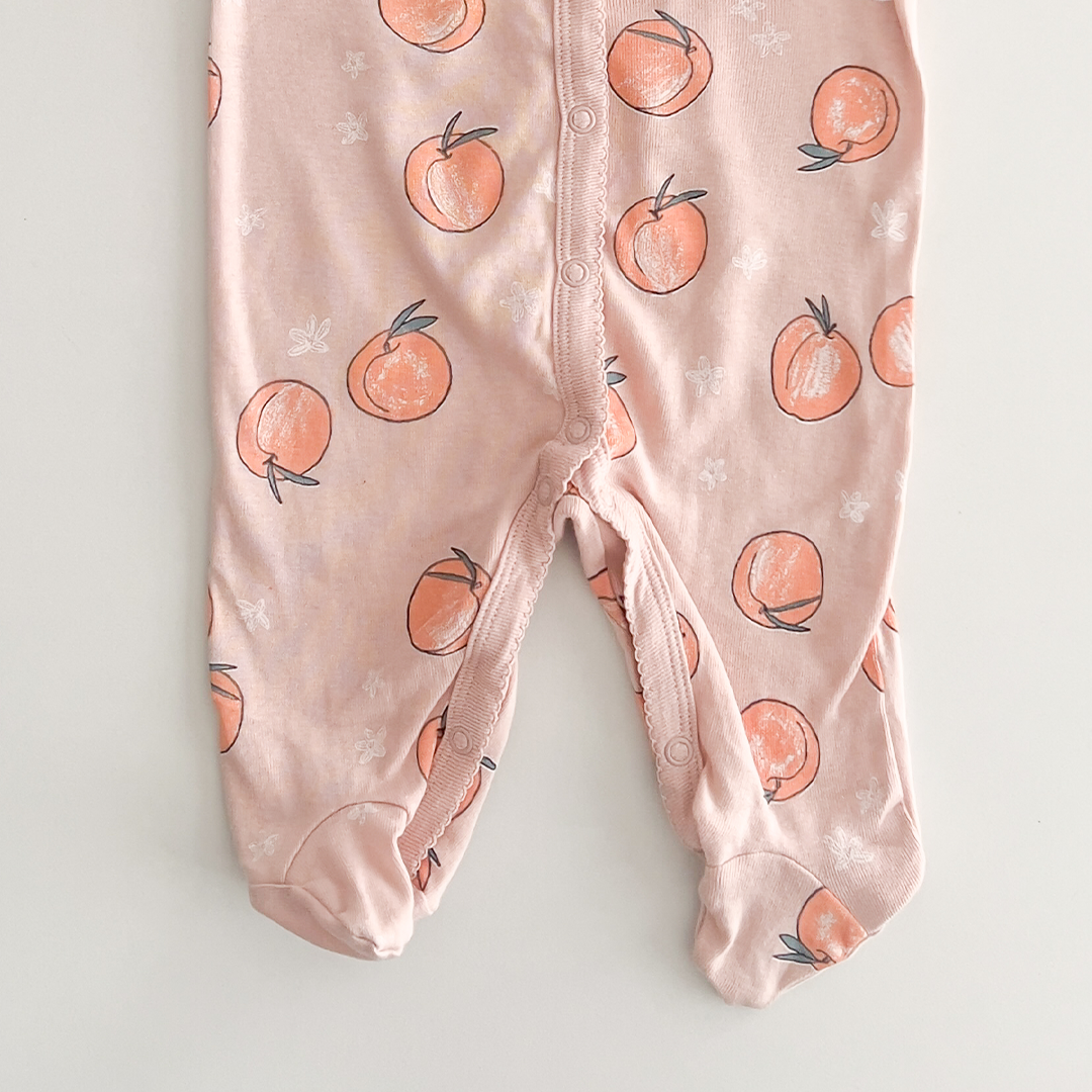 PEACH PRINT SLEEPSUIT