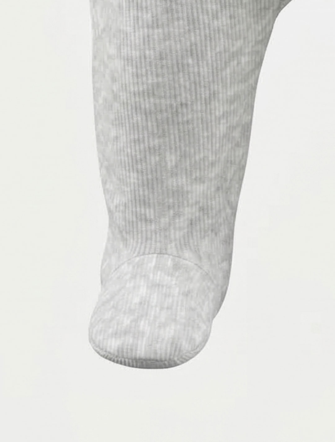 GREY RIBBED SLEEPSUIT
