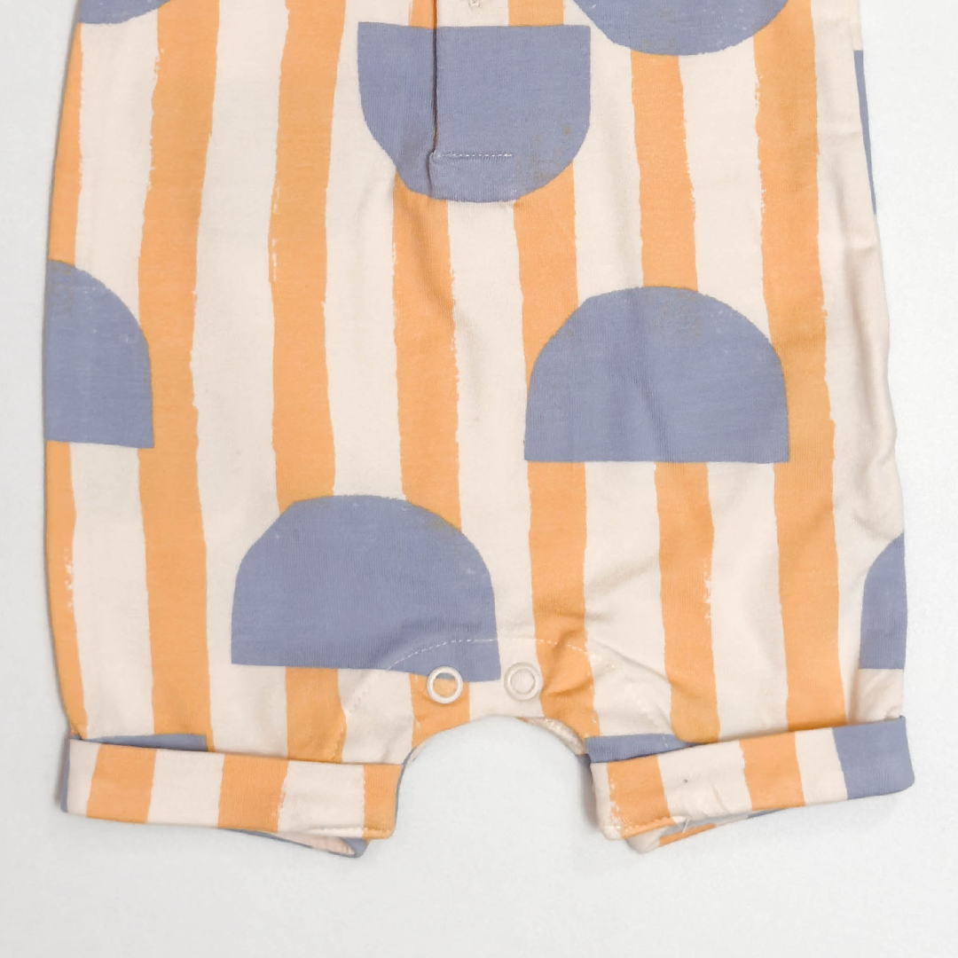 ORANGE PATTERNED JUMPSUIT