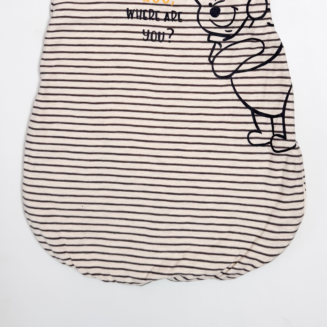 BEIGE STRIPED SLEEPING BAG