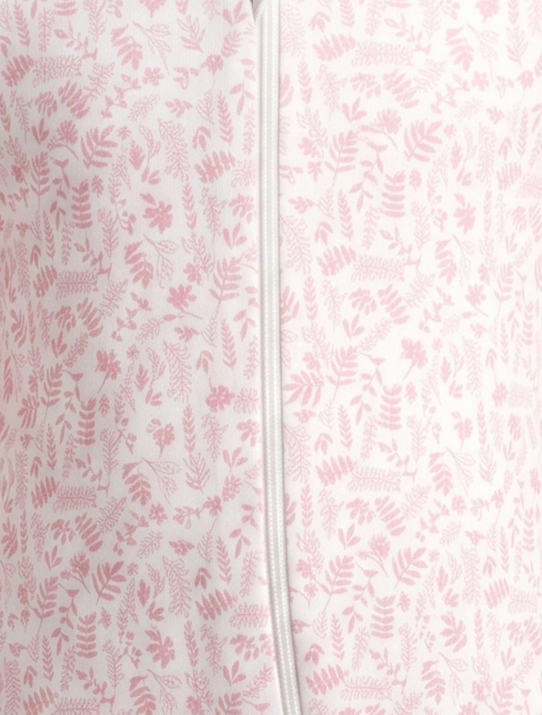 Pink floral zipper sleepsuit