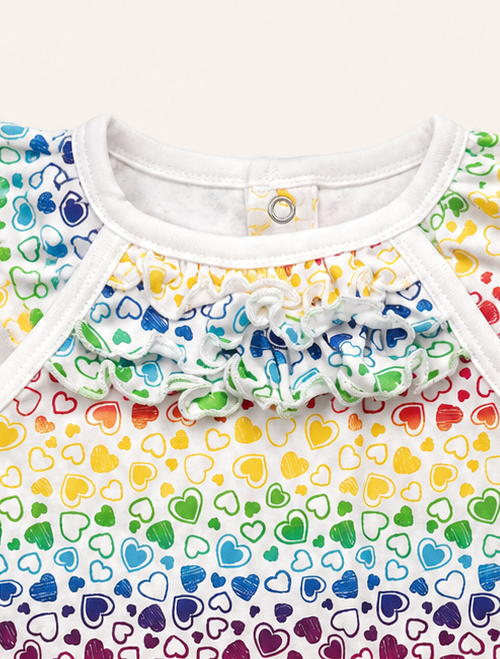 Multicolour printed onesie