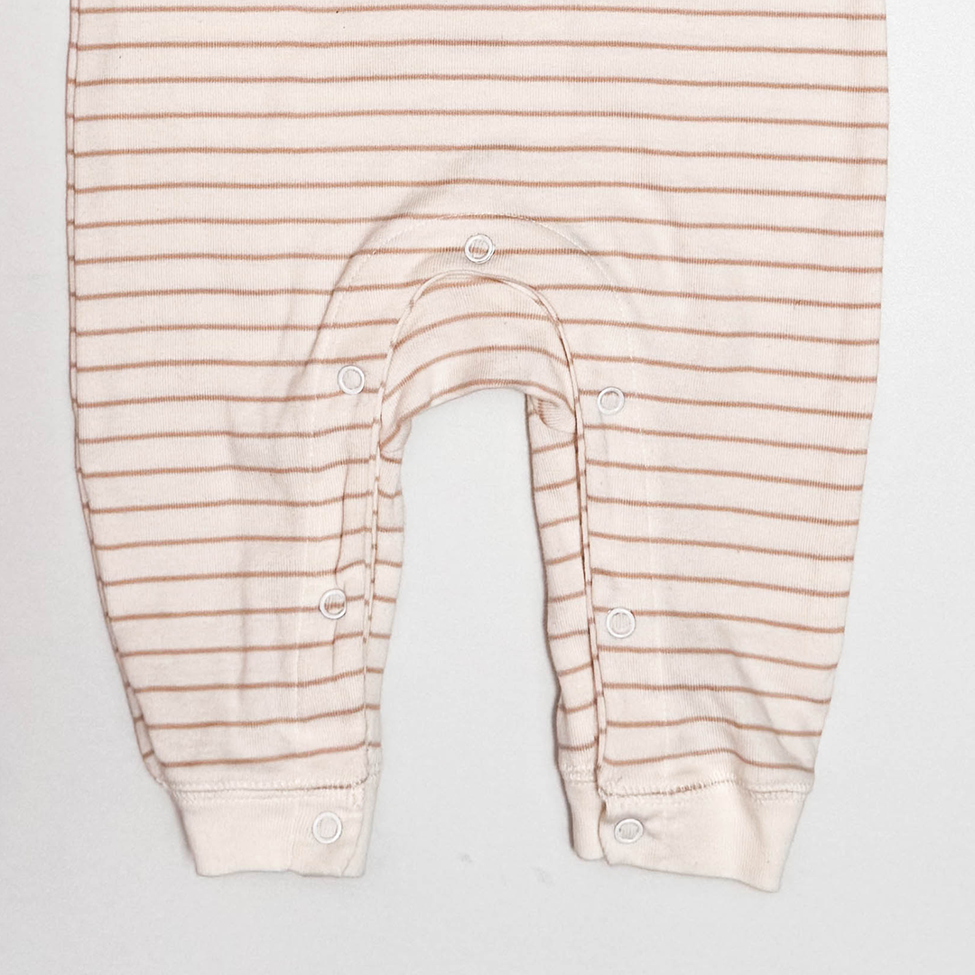 BEIGE STRIPPED ROMPER