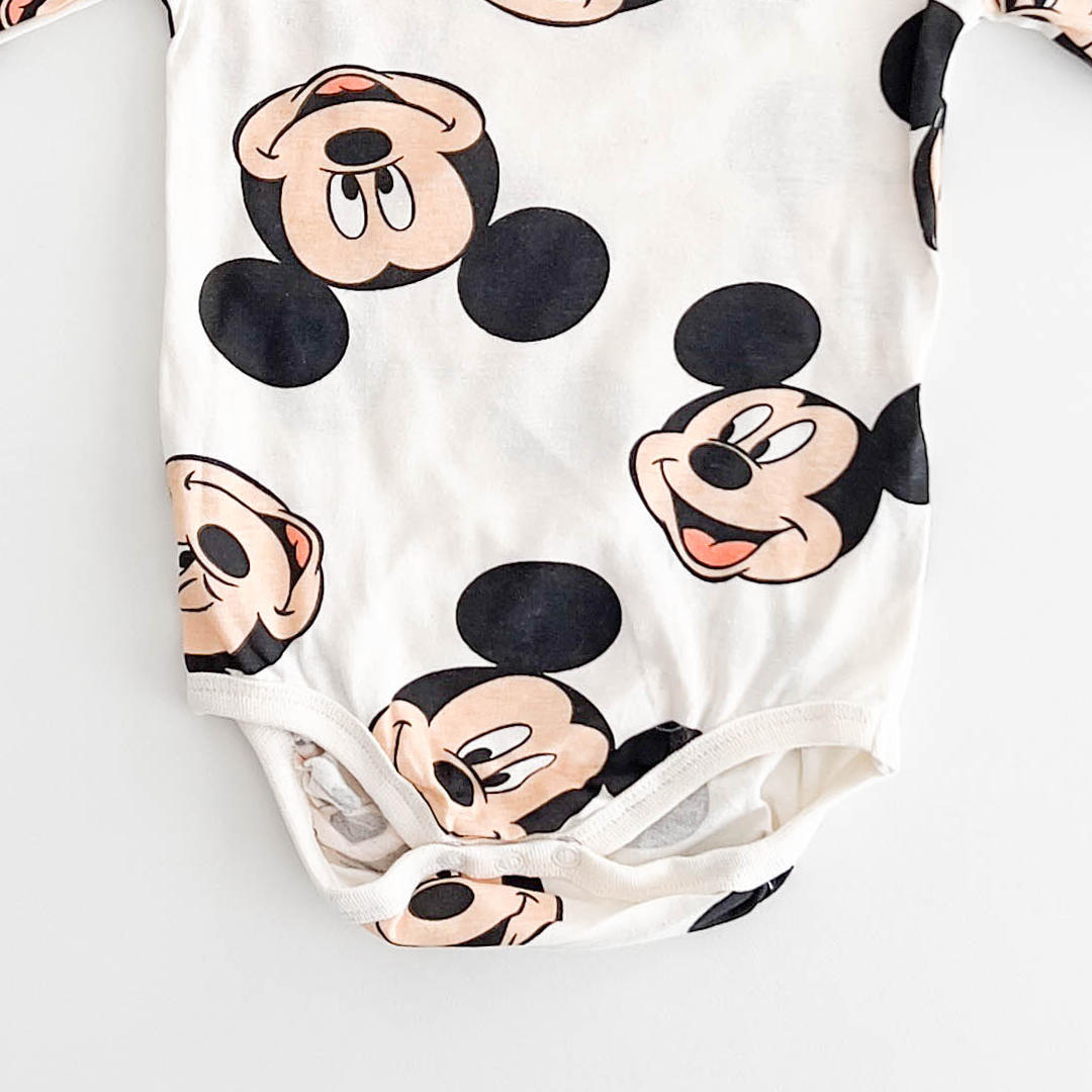 MICKEY MOUSE PATTERNED ONESIE
