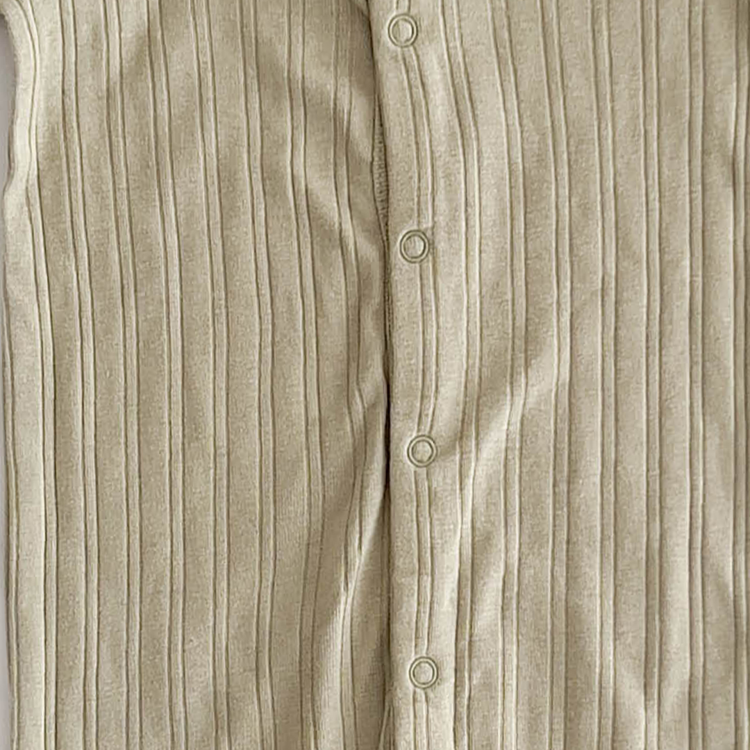 GREEN SAGE RIBBED ROMPER