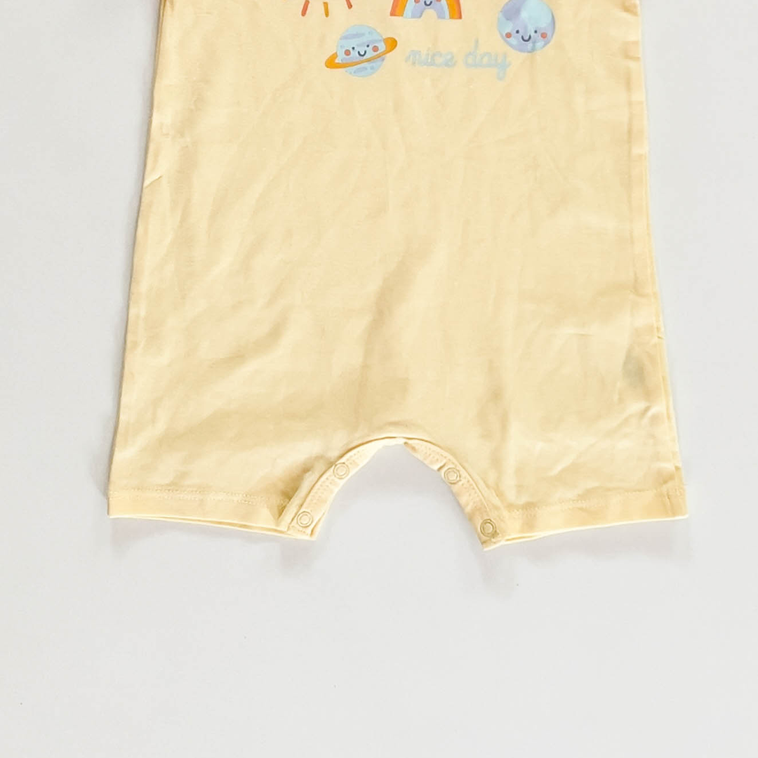 YELLOW PRINTED JUMPSUIT