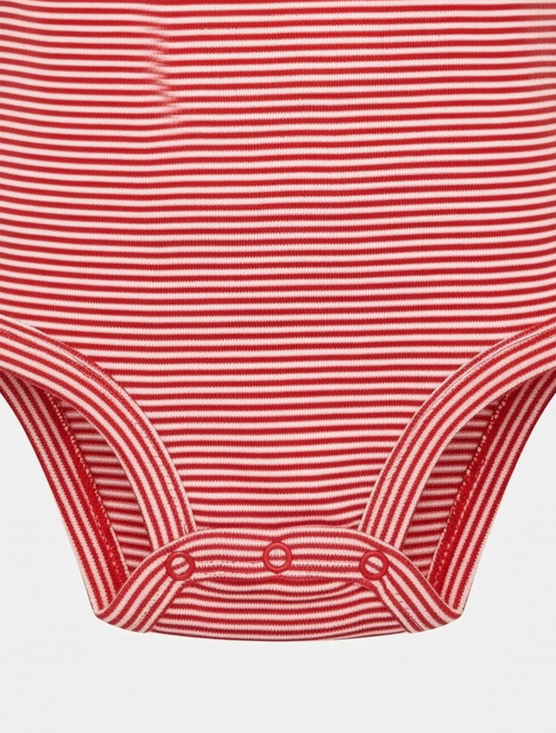 RED STRIPED STRAWBERRY ONESIE