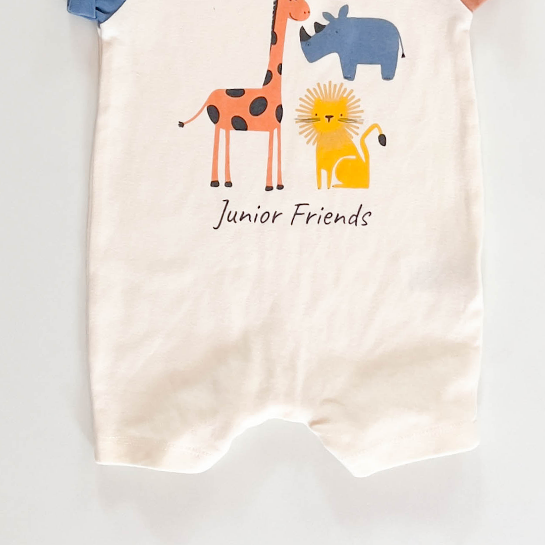 JUNIOR FRIENDS PRINT JUMPSUIT