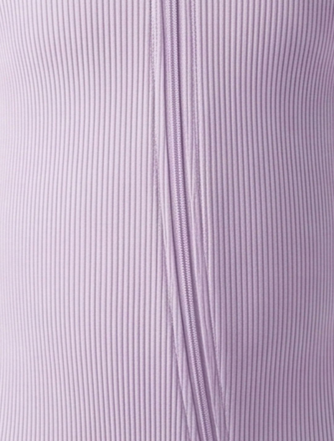 Lavender ribbed zipper sleepsuit