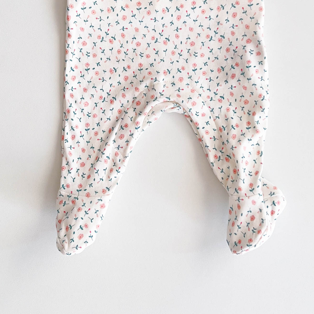 FLORAL GIRLS PINK DUNGAREE