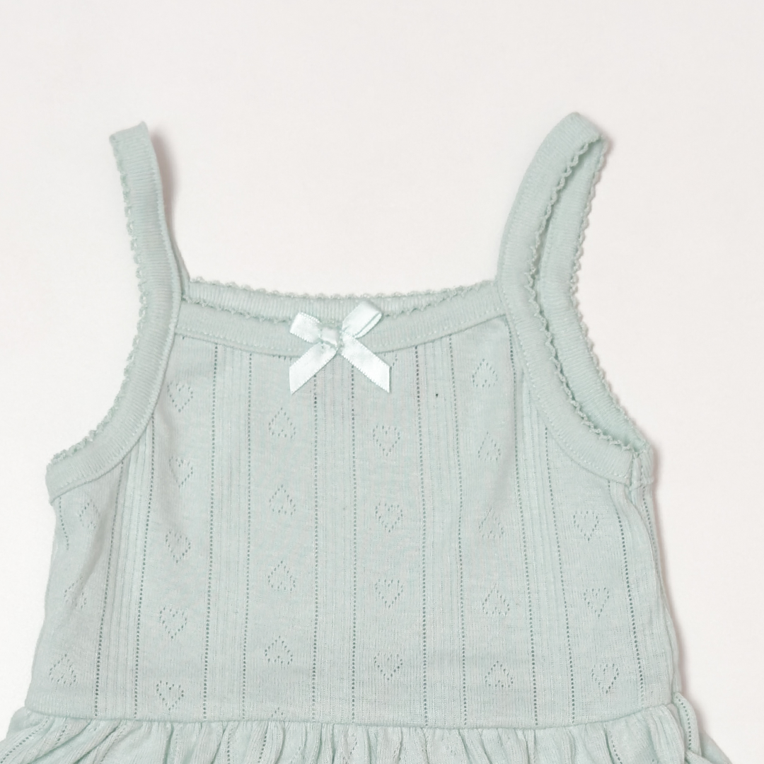 MINT GREEN POINTELLE SUNSUIT