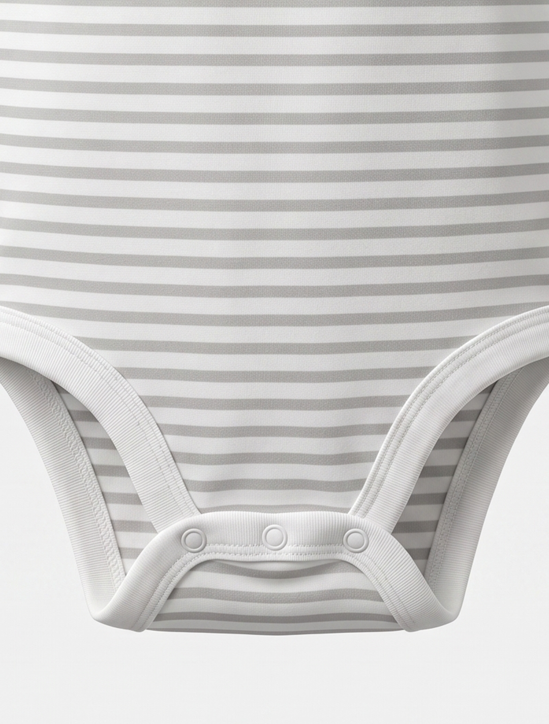 GREY WHITE STRIPED ONESIE