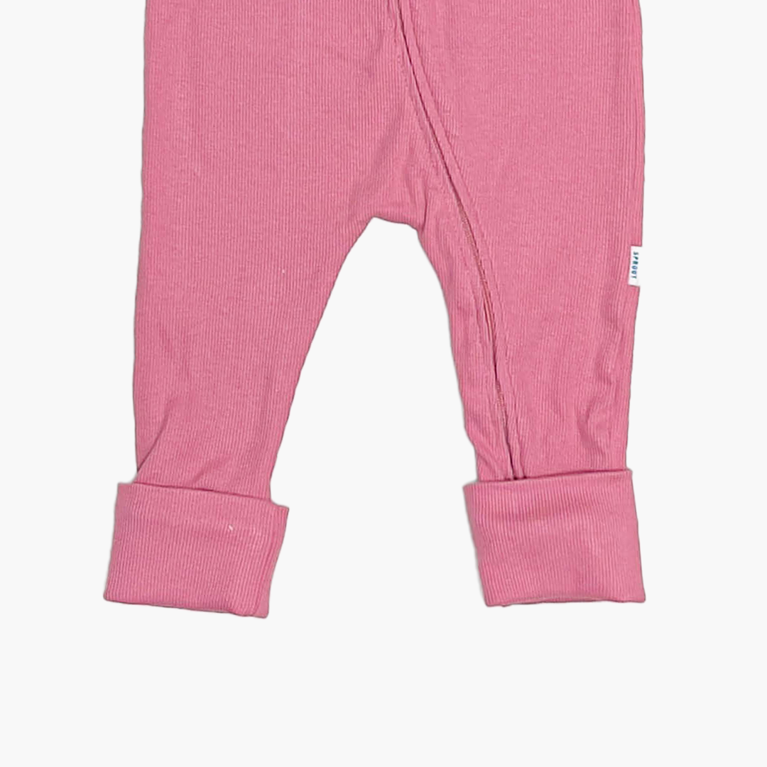 PINK RIBBED ROMPER
