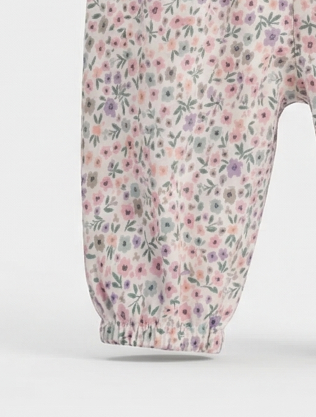 PINK FLORAL FULL ROMPER