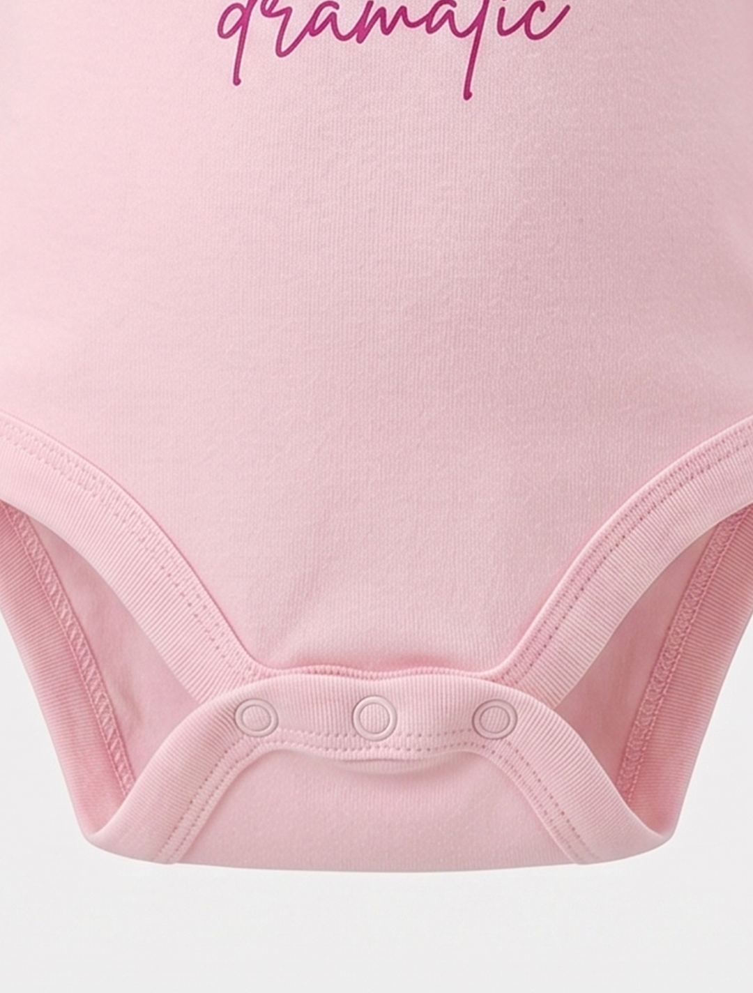 POWDER PINK PRINTED ONESIE