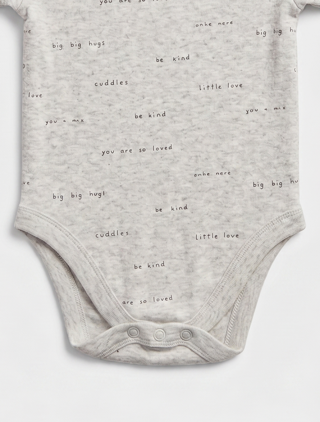 GREY PRINTED ONESIES