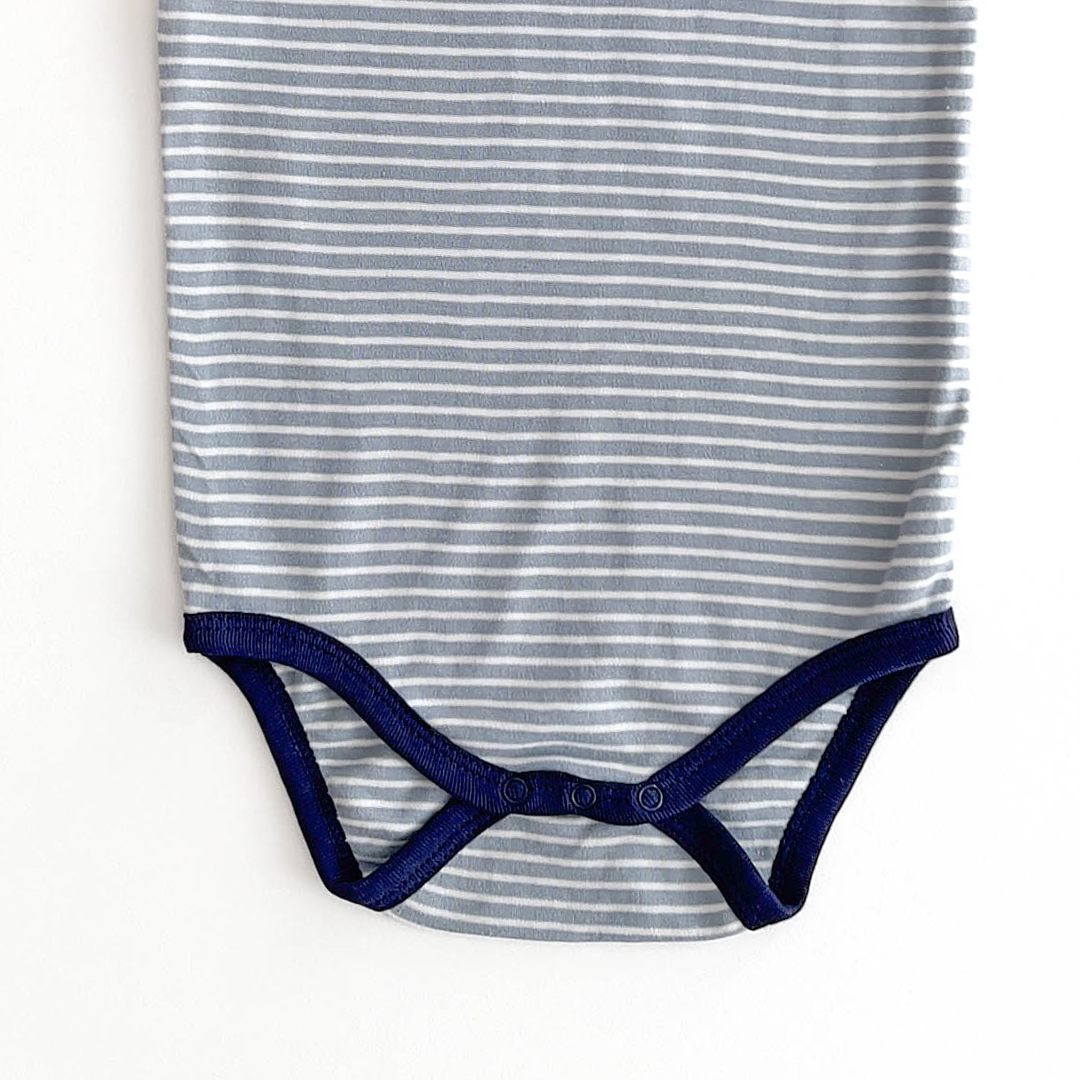BLUE FISH PRINTED ONESIE