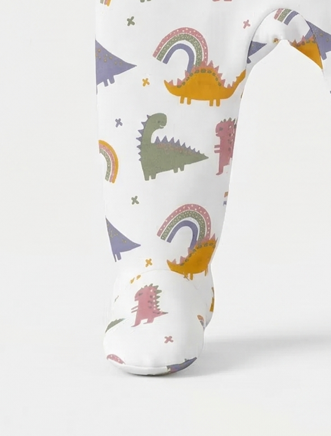 DINO PRINTED PATTERNED SLEEPSUIT