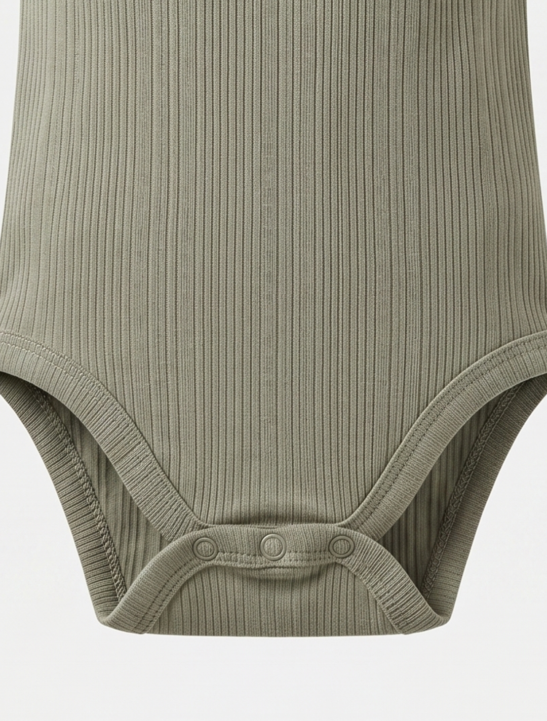 SAGE GREEN RIBBED ONESIE
