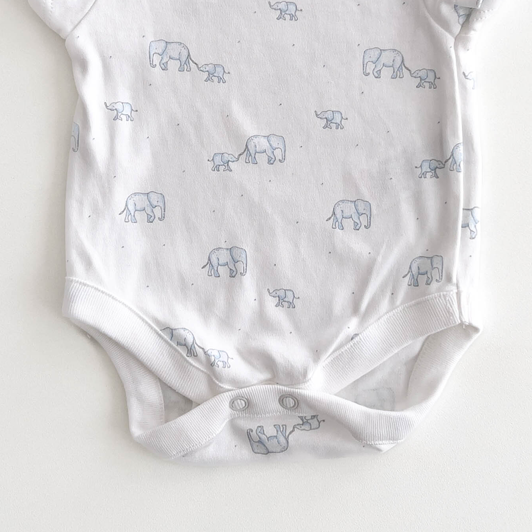 NEXT BABY ELEPHANT PATTERNED ONESIE