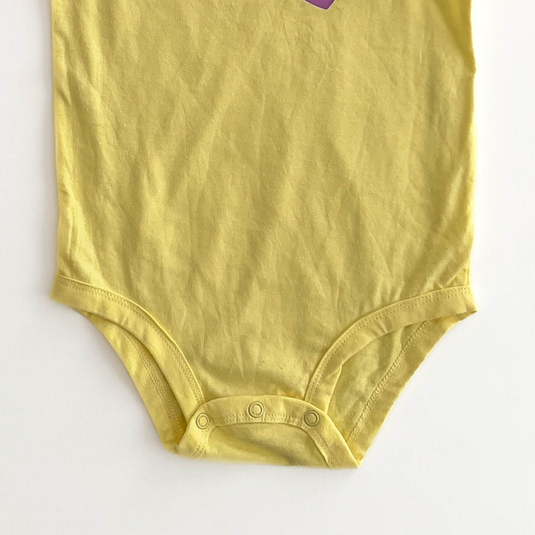 YELLOW SPAGHETTI STRAP ONESIE